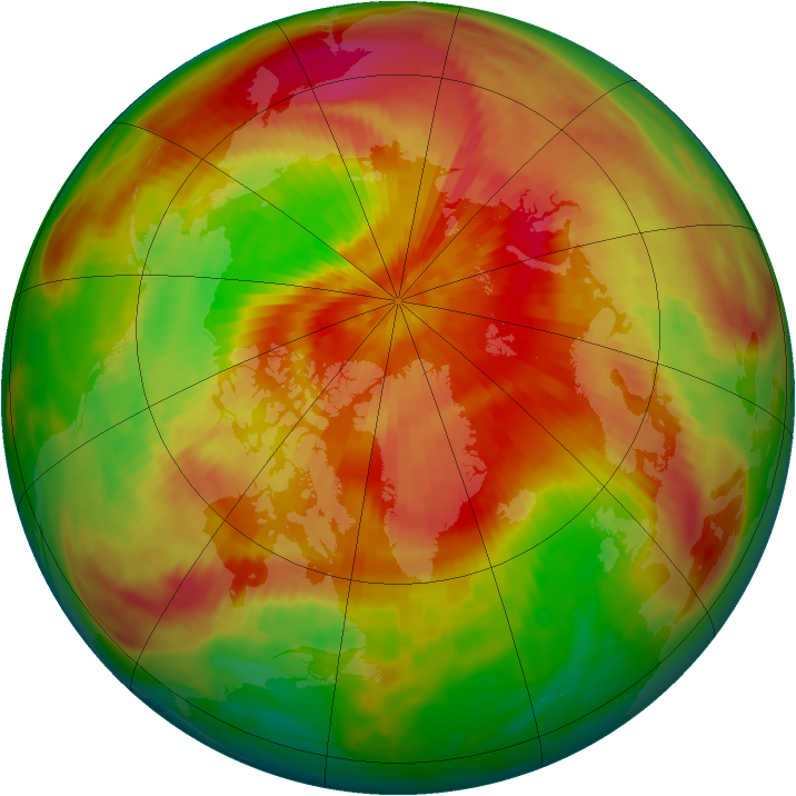 Arctic ozone map for 30 March 1987